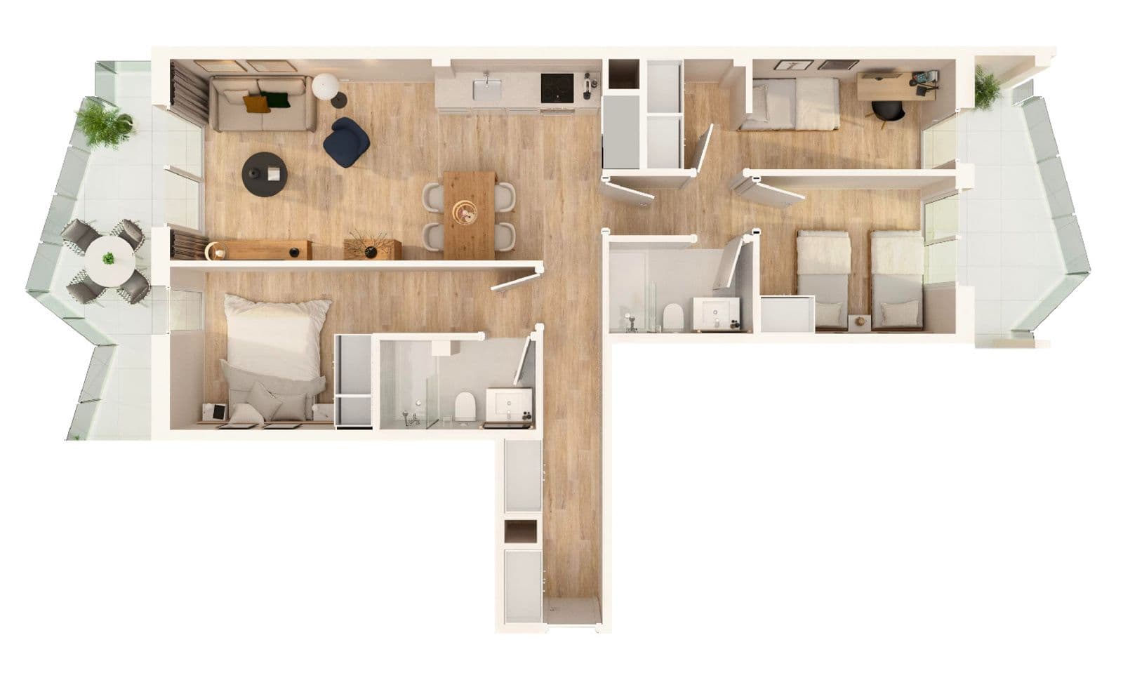 Apartamento 3 dormitorios en Mirador Beach Moncófar