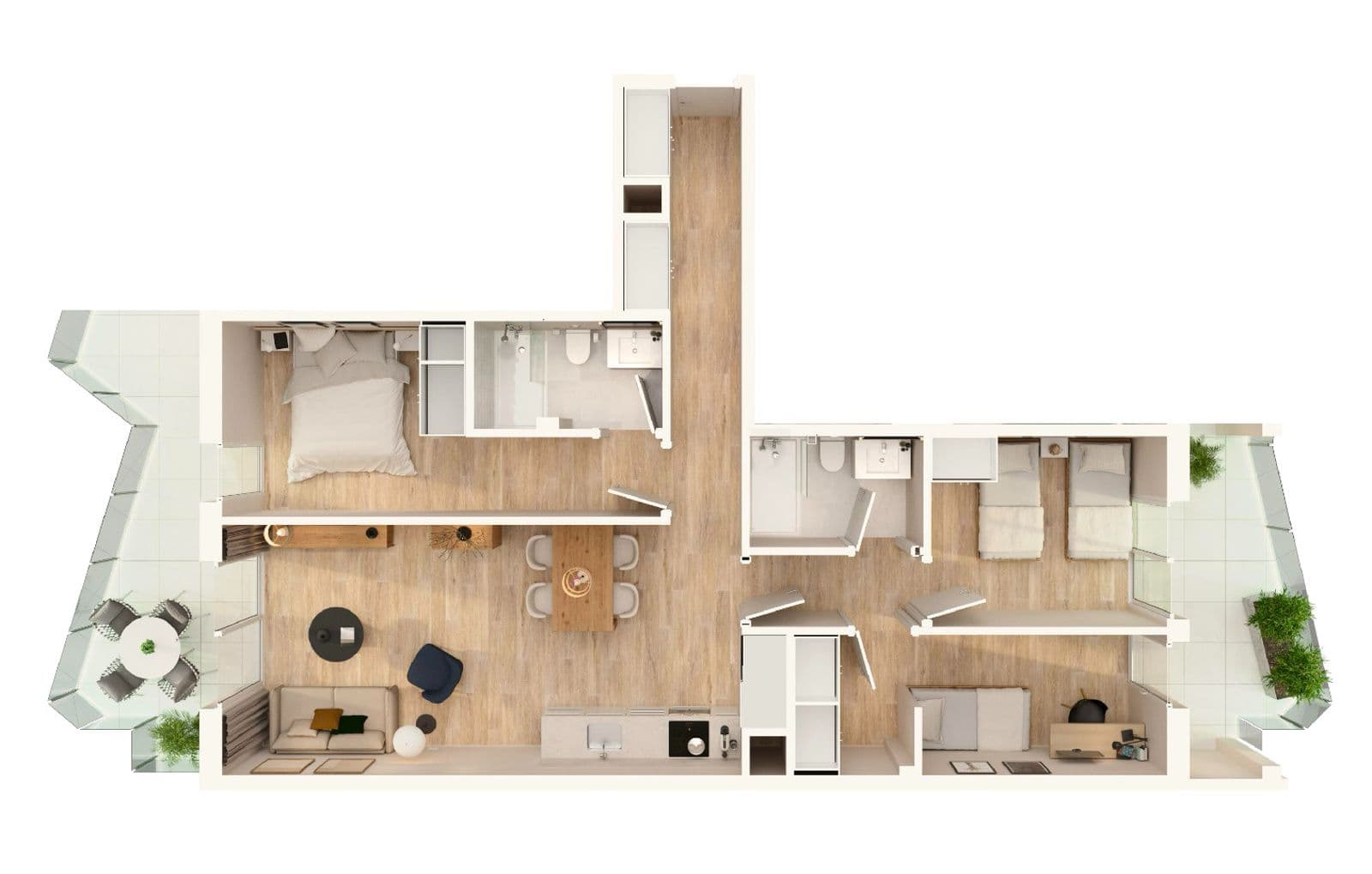 Apartamento 3 dormitorios en Mirador Beach Moncófar