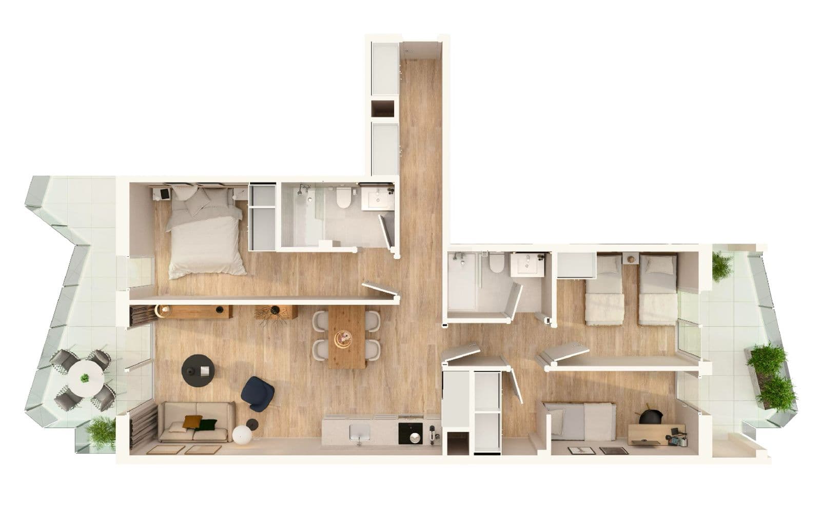 Apartamento 3 dormitorios en Mirador Beach Moncófar